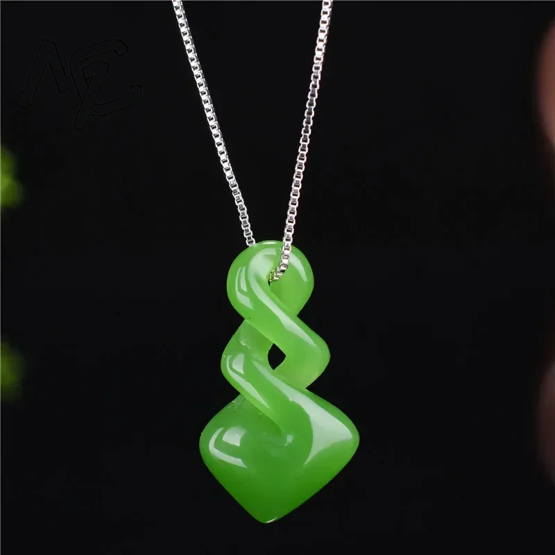Women Accessories For Hand - Natural Hetian Jade Green Colour Pendant