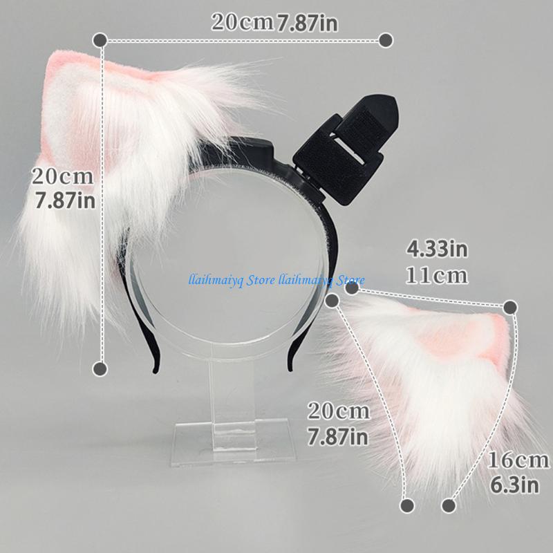 573B Electric Cats Ear Hairban - Women Accessories Description review and price