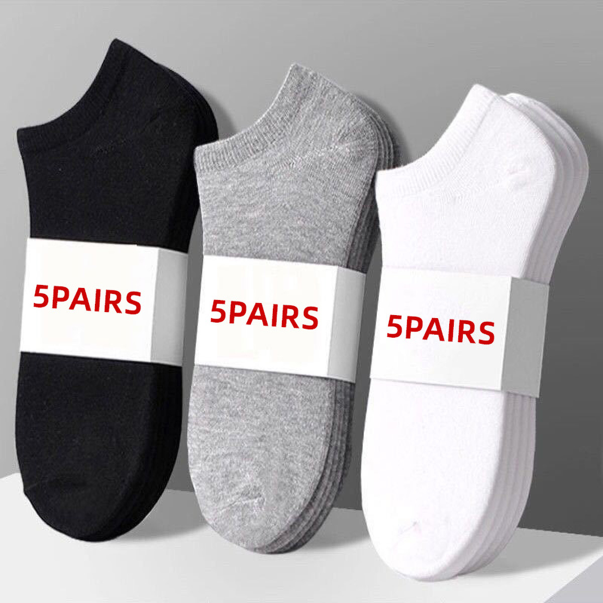 5 Pairs Unisex Casual Plain Co - Women'S Ankle Accessories review and price