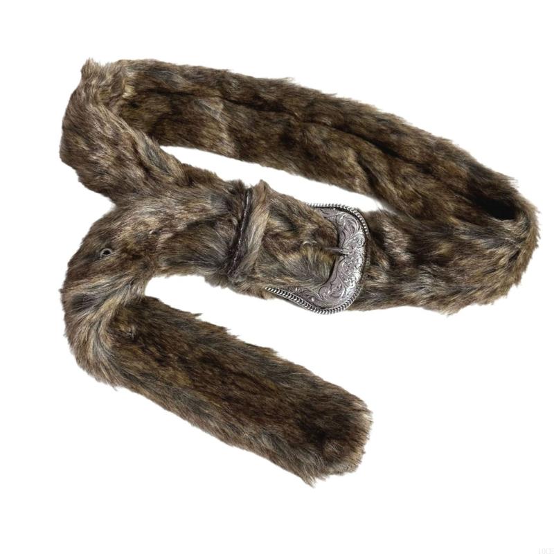 2000s Furry Plush Winter Belt  - Women Accessories Description review and price