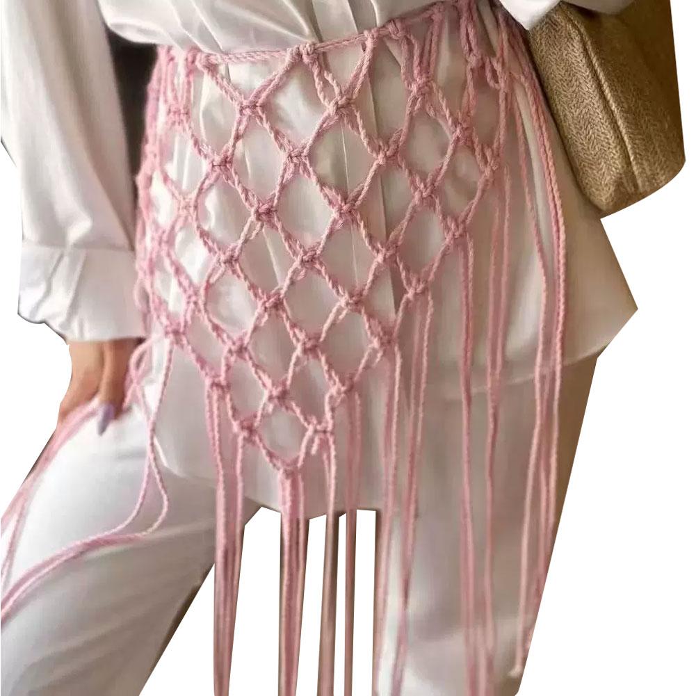 Netted Fringe Waistband Handwo - Women'S Jeans Accessories review and price