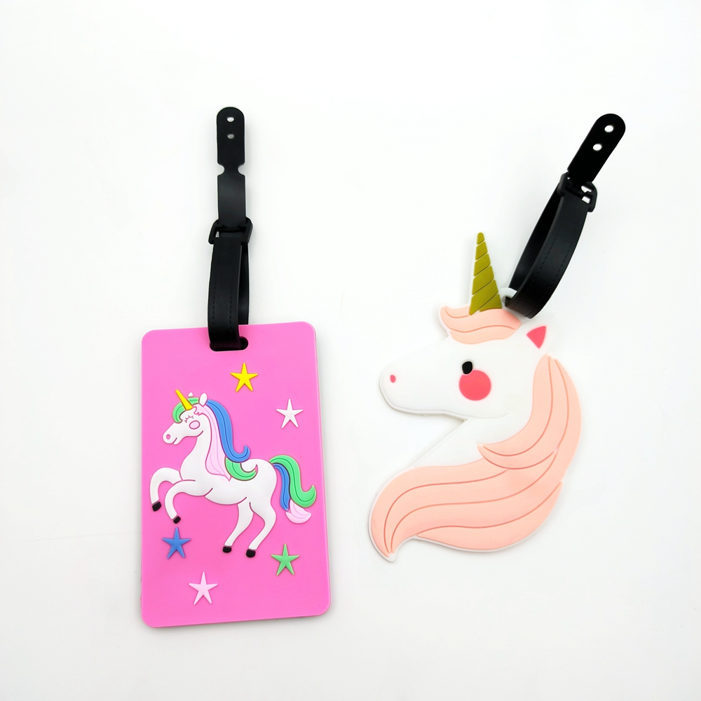 1pc/2pcs unicorn luggage tags  - Women Accessories Business Name review and price