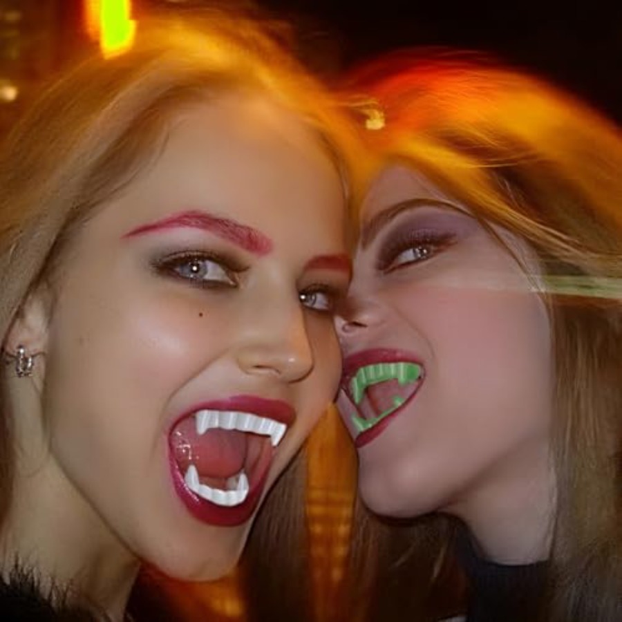 12 Pcs Halloween White Teeth F - Women'S Vampire Accessories review and price