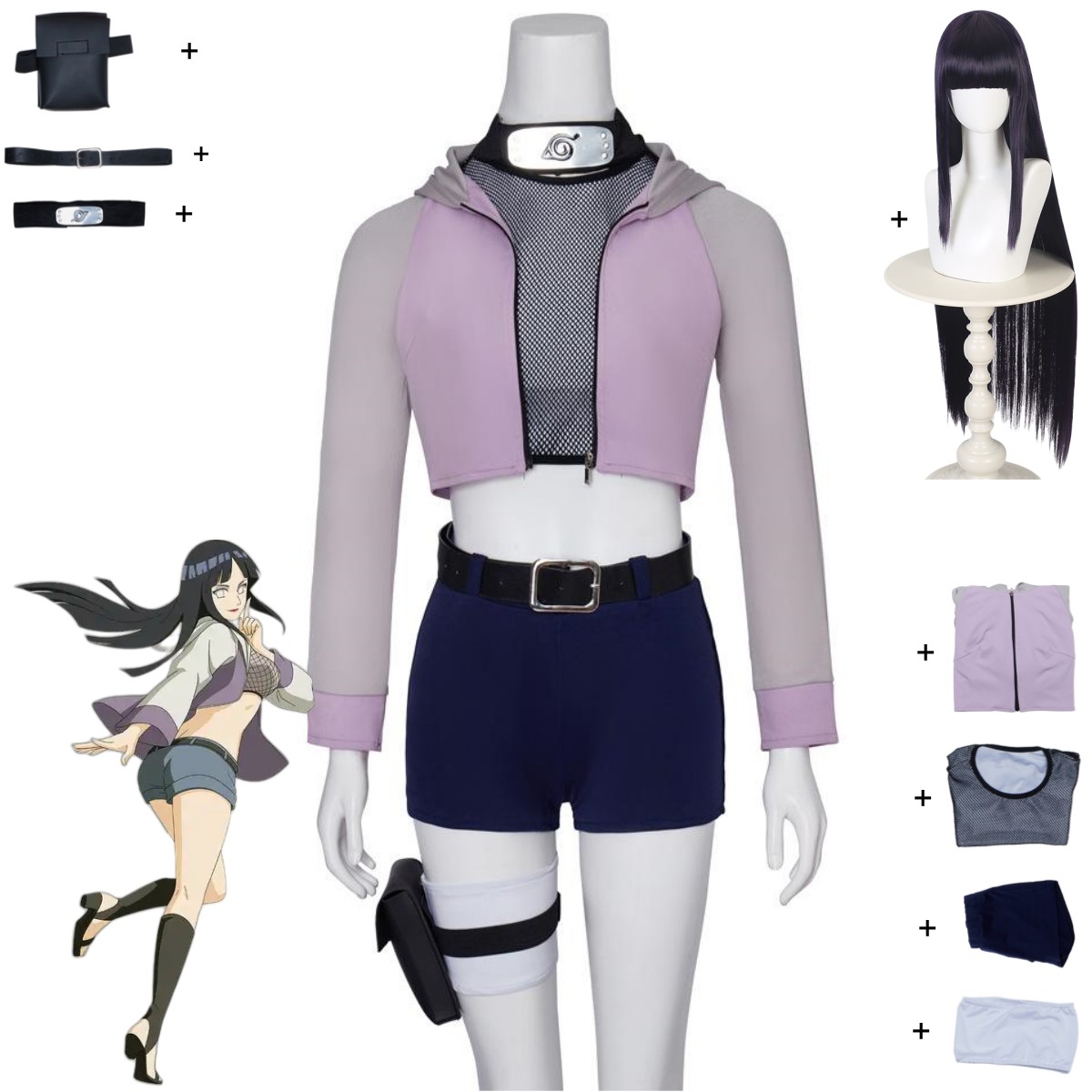 Anime Hyuga Hinata Cosplay Cos - Women Accessories Bag review and price