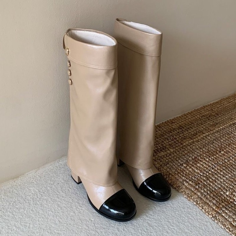 Elegant Black White Spliced Kn - Women'S Ankle Accessories review and price