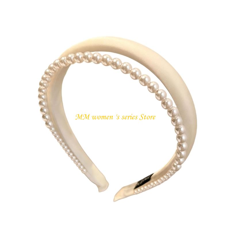 Q39C Pearls Trim Hair Headband - Women Accessories Description review and price
