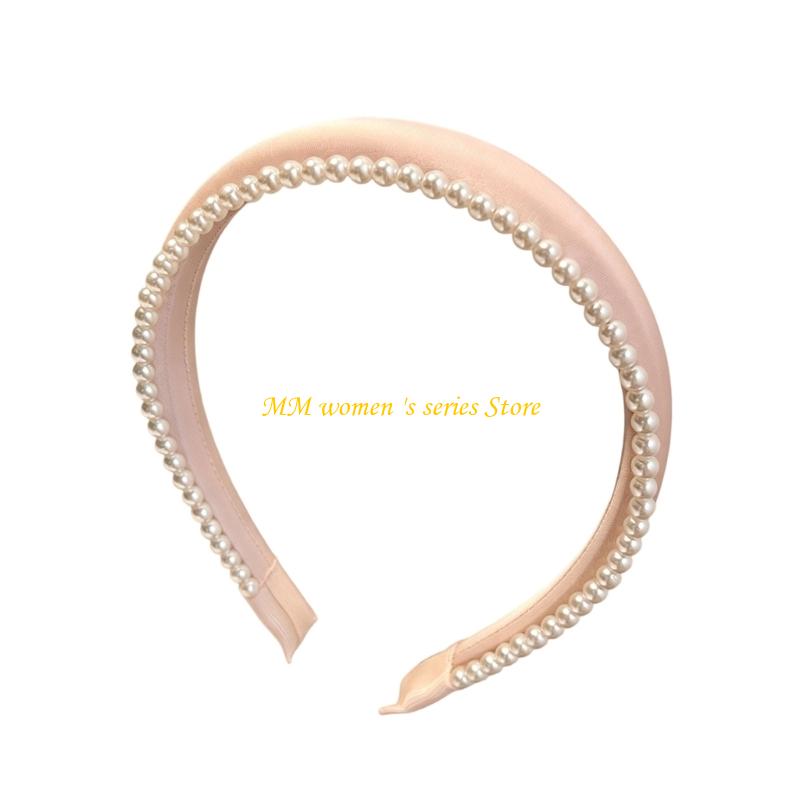 Q39C Pearls Trim Hair Headband - Women Accessories Description review and price