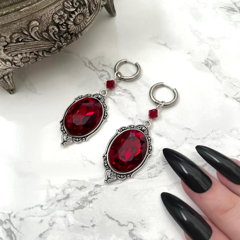 Vampire Cameo Earrings, Gothic - Women'S Vampire Accessories review and price