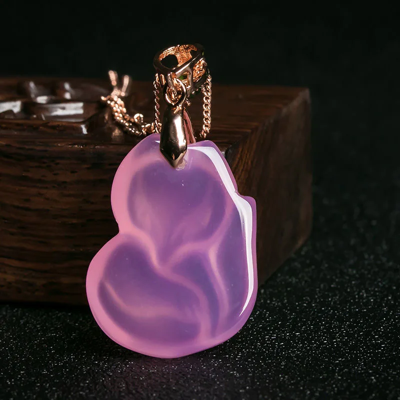 Natural Purple Agate Fox Penda - Women Accessories For Hand review and price