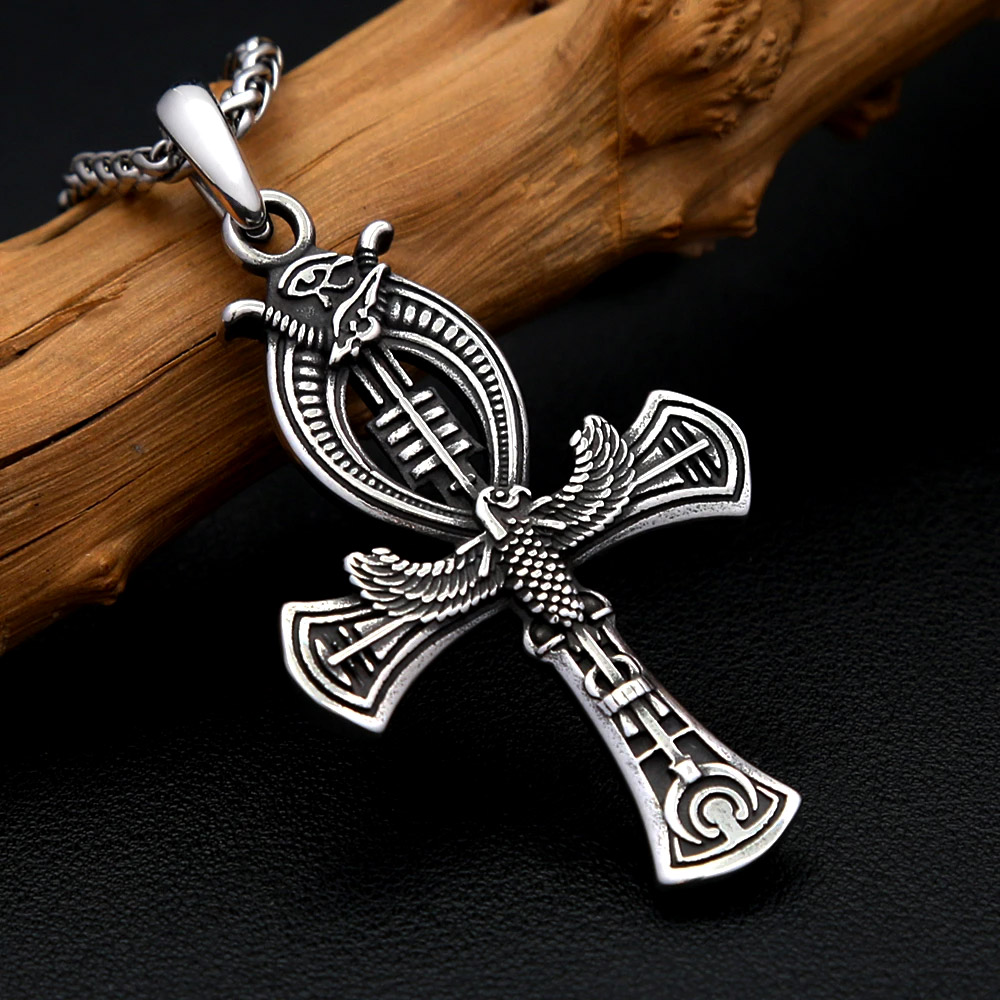 Retro Eagle Ankh Cross Stainle - Women'S Egyptian Accessories review and price
