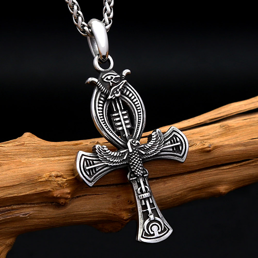 Retro Eagle Ankh Cross Stainle - Women'S Egyptian Accessories review and price