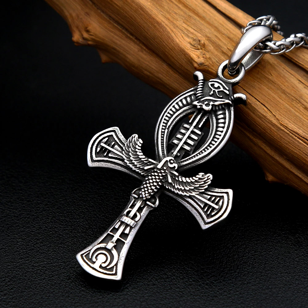 Retro Eagle Ankh Cross Stainle - Women'S Egyptian Accessories review and price