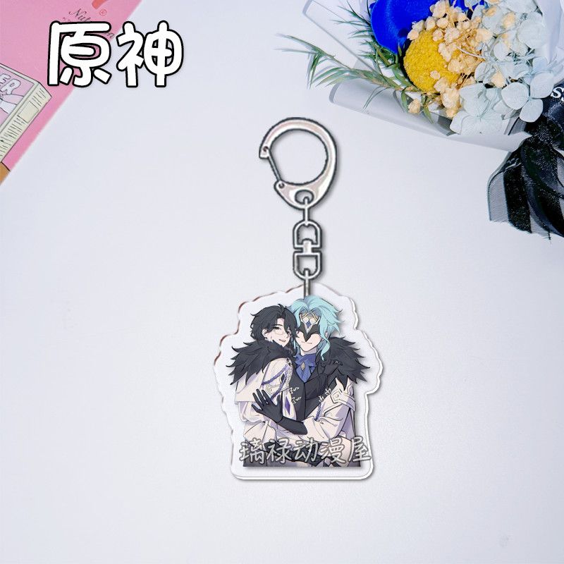 2pcs Genshin Impact  Keychains - Women Accessories Bag review and price