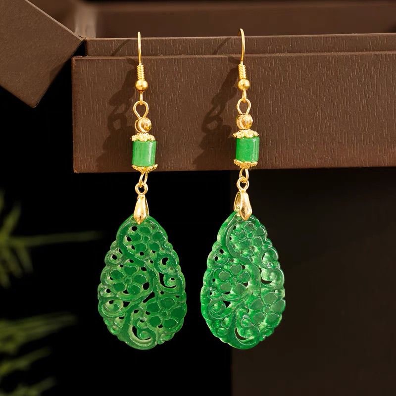 925 Silver Natural Green Jade  - Women Accessories For Hand review and price