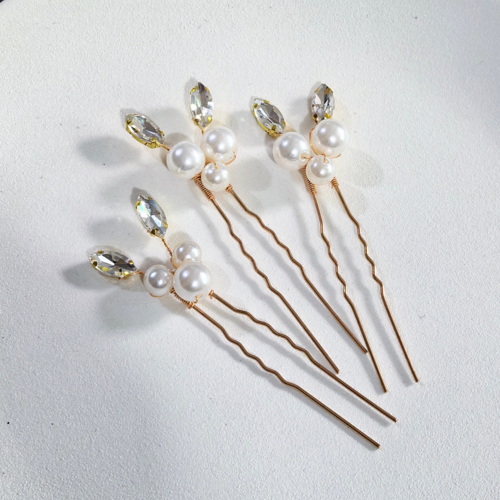Pearl Crystal Hair Pins Comb S - Women Accessories For Hand review and price