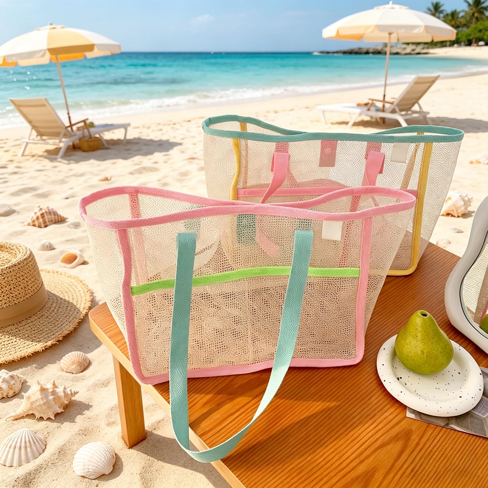 Beach Bags for Women Colorful  - Women Accessories Bag review and price