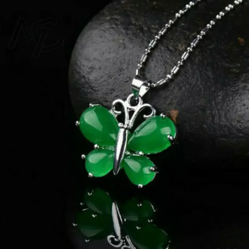 S925 Silver Green Jade Butterf - Women Accessories For Hand review and price