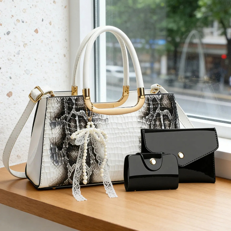 Women's Handbag Set, Crocodile - Women Accessories Bag review and price