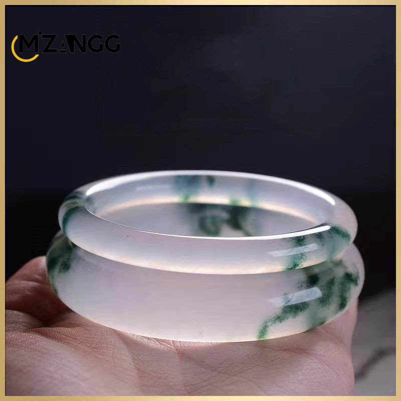 Natural Green Jadeite Bangle J - Women Accessories For Hand review and price